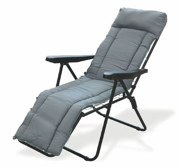 Fauteuil inclinable pliant Soriani Madrid gris sconto