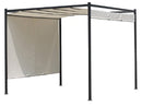 Pergola da Giardino 3x3m in Acciaio e Poliestere Beige