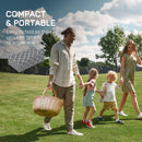 Tappeto per Esterno 182x274 cm Pieghevole e Reversibile  in Polipropilene Grigio e Bianco