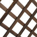 Fioriera da Giardino con Traliccio 72,5x31,5x149,5 cm in Legno di Abete Carbonizzato