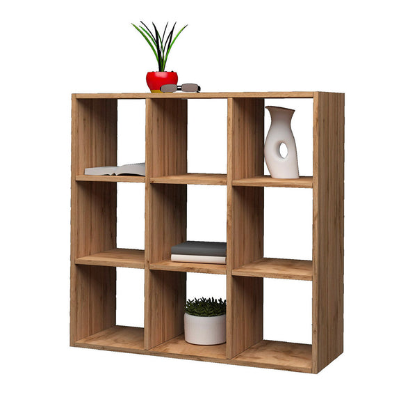 Libreria 9 Ripiani 90x25x90 cm Maruska Quercia Wotan prezzo