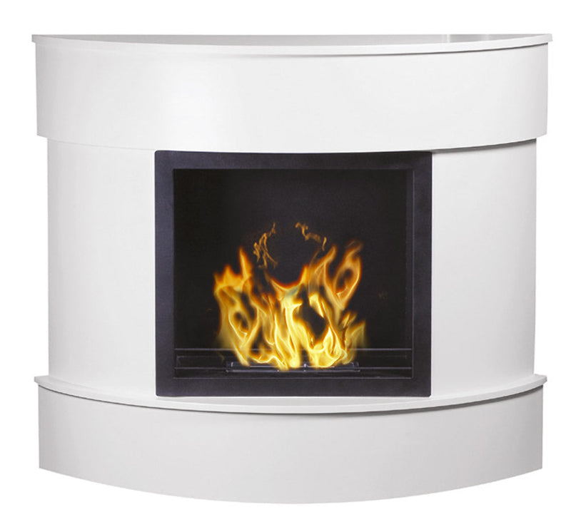 Camino a Bioetanolo da Pavimento 113x96,5 cm Menzi Kristal Bianco