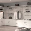 Kit per Fissaggio Mensole 330 mm in Acciaio Emuca Bianco