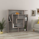 Libreria Moderna 129x125x22 cm in MDF Labirent Light Mocha