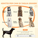 Cuccia per Cani Grandi Casetta con Porta Scorrevole per Interno 98x58x61 cm in Legno Marrone