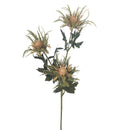 Set 6 Piante Artificiali di Cartamus Composta da 3 Fiori Altezza 67 cm Giallo