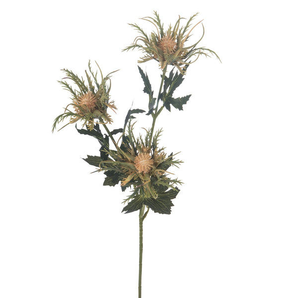 Lot de 6 Plantes Artificielles Cartamus Composées de 3 Fleurs Hauteur 67 cm Jaune sconto