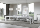 Tavolo Allungabile 160/420x90x77 cm Spimbo Premium Bianco Frassino  