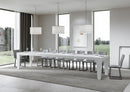 Tavolo Allungabile 140/400x90x77 cm Spimbo Premium Bianco Frassino  
