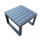 Tavolino Cuba 45x45x32 h cm in Alluminio Antracite