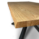 Tavolo Allungabile 160/210x90 cm Versalux Rovere Scortecciato Gambe Antracite      