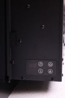 Camino Elettrico da Parete 182,5x55x13,9 cm 1500W Effetto Fiamma Sined Pordoi Nero