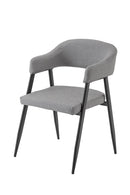 Set di 2 Sedie in PU Morbido 79x56x54cm TFT Chair Grigio