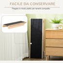 Rampa per Cani Pieghevole max 15Kg 101x36x62 cm Altezza Regolabile in Legno e Poliestere
