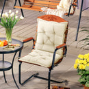 Cuscino per Sedie da Giardino 100x50 cm in Poliestere Crema