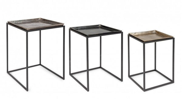Lot de 3 tables basses carrées Amira acquista
