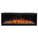 Camino Elettrico da Incasso 56,1x121,7x30,5 cm Effetto Fiamma 1500W Salvador 45 Nero