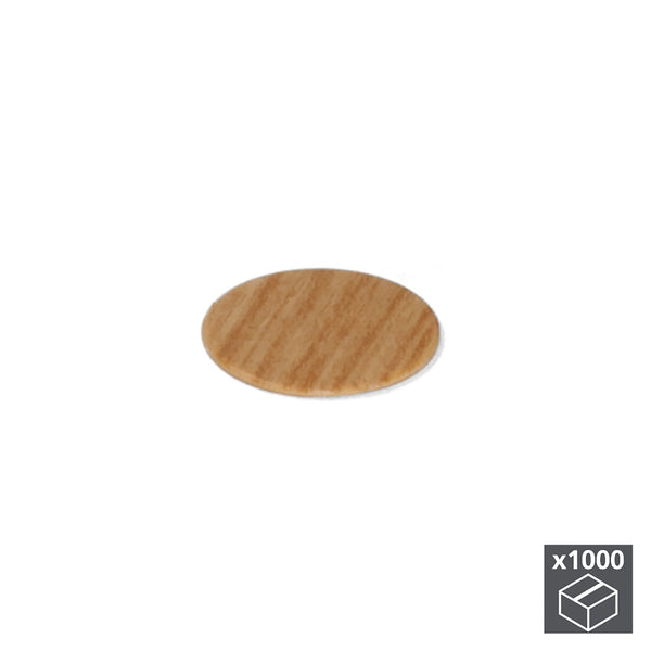 Emuca Bouchons d'obturation adhésifs 13 mm Effet chêne 1 000 pièces online