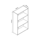 Libreria 3 Ripiani 70x29,8x119 cm in Truciolare Nobilitato Rovere Sonoma