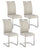 Ensemble de 4 chaises 42x56x102h cm Kenneth Pu Ghiaccio