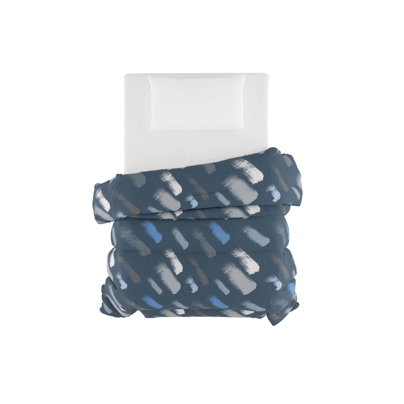 Trapunta Invernale Stampata in Microfibra 200gr Double Face Gessetti Varie Misure