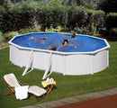 Piscina Ovale Fuori Terra 500x300xh120 cm in Acciaio e PVC Gre Fidji