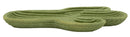 Svuotatasche Cactus 34x3x20 cm in Resina Verde      