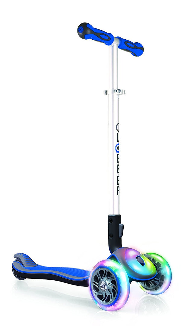acquista Trottinette LED Télescopique et Pliable 3 Roues Max 50Kg Globber Elite Bleu