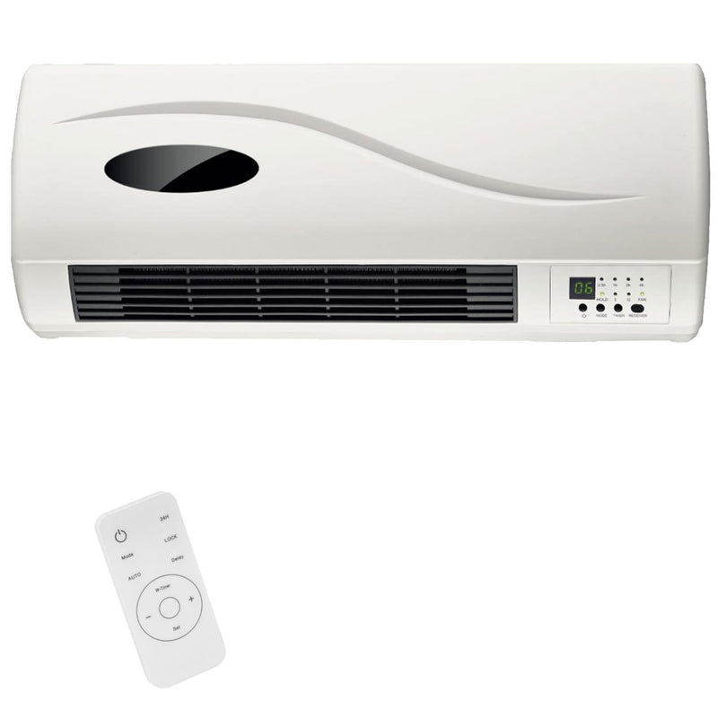 Termoventilatore Caldobagno da Parete 2000W con Timer 24H Onda