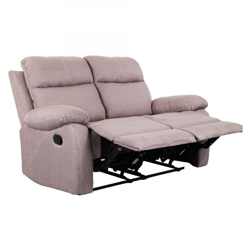 Divano 2 Posti in Tessuto Tortora