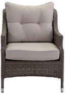 Set Salotto da Giardino in Polyrattan Atlanta Grigio