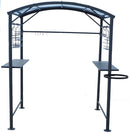 Tettoia per Barbecue 250x135x224 cm in Acciaio con Accessori 