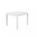 Tavolo Allungabile Hawaii 90/180x90x75 h cm in Alluminio Bianco