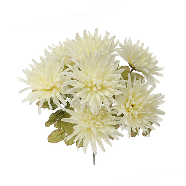 prezzo Set 6 Araignée Artificielle avec 7 Fleurs Hauteur 35 cm Beige