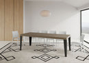  Tavolo Allungabile 120-224x90x77 cm Flame Premium Tortora Telaio Antracite