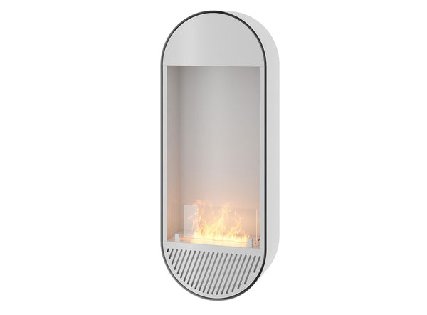 Camino a Bioetanolo da Parete 50x25x130 cm Incyrcle Slim Vert Bianco sconto