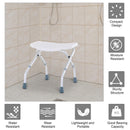 Sedia da Doccia Antiscivolo Altezza Regolabile 3 Livelli  Mini-Comfy