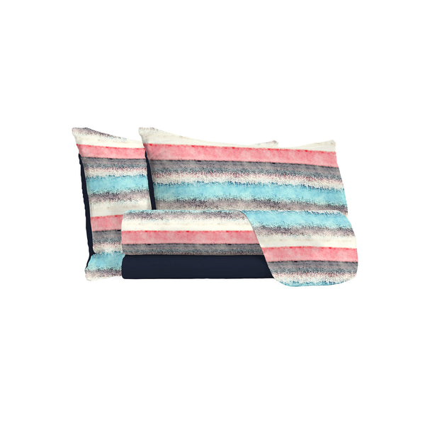 Parure de lit avec impression au-dessus et en dessous et taies d'oreiller Sarah différentes tailles prezzo