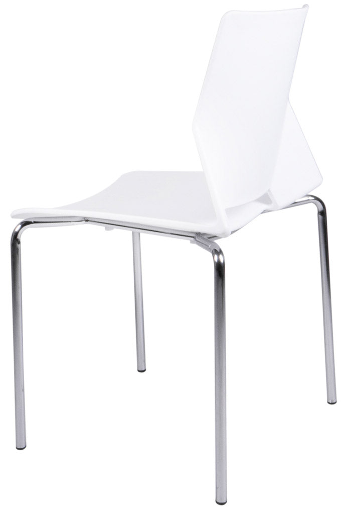 Sedia in Polipropilene e Chromo Vandi Bianco