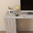 Scrivania Angolare da Ufficio 140x120x78 cm con Cassetti e Scaffale Girevole Grigio effetto Legno  