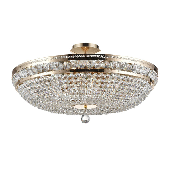 Lustre Royal Classique en Métal Doré Ottilia sconto