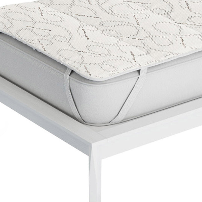 Topper Trapuntato Imbottito in Fibra di Cashmere con Elastici Tortora Varie Misure