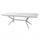 Table Bali 150/200x90x75 h cm en bois d'acacia blanc