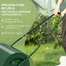 Rullo Compressore per Prato Capacità 63L con Lama Raschiante in Metallo Verde Scuro      