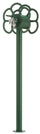 Fontana da Giardino con Rubinetto e Portatubo Integrato Belfer 42/SRF Verde