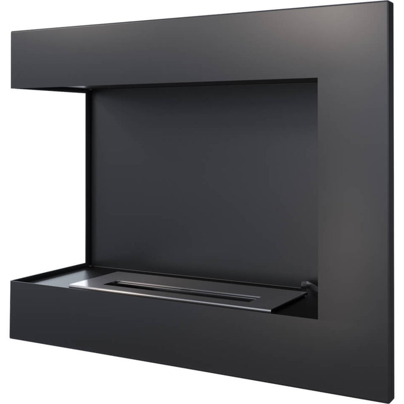 Camino a Bioetanolo da Incasso 60x48 cm Flig Tampa Nero Angolo a Sinistra