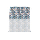 Set Lenzuola con Stampa Sopra Sotto e Federe Linea River Sepik Blue Varie Misure