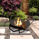 Braciere da Esterno a Legna in Acciaio 70,5x65,2x30 cm Flig Austin Pit Nero