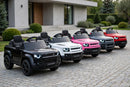 Macchina Elettrica per Bambini Licenza Land Rover Defender Small 12V con Telecomando Nero