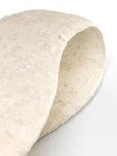 Tavolino da Soggiorno 123x60x34 cm in Pietra Fossile Scarf Beige